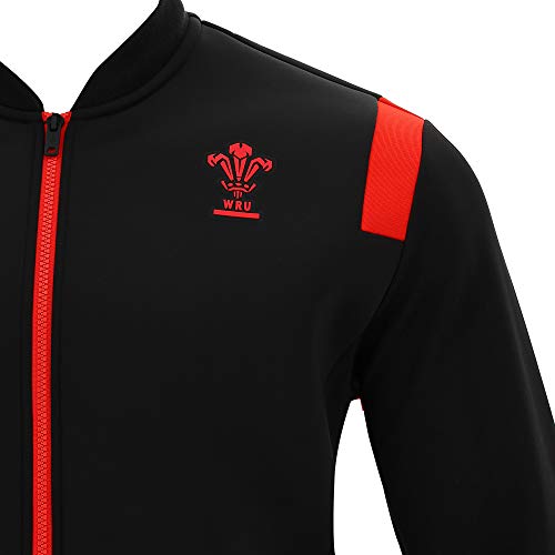 Macron 58125586 Wru M20 WRU M20 Chaqueta Alternate Anthem Blk Sr, Rojo, M Hombre, Hombre, WRU M20 Chaqueta Alternate Anthem Blk Sr, Rojo, 3XL, 58125586, rojo, 3XL