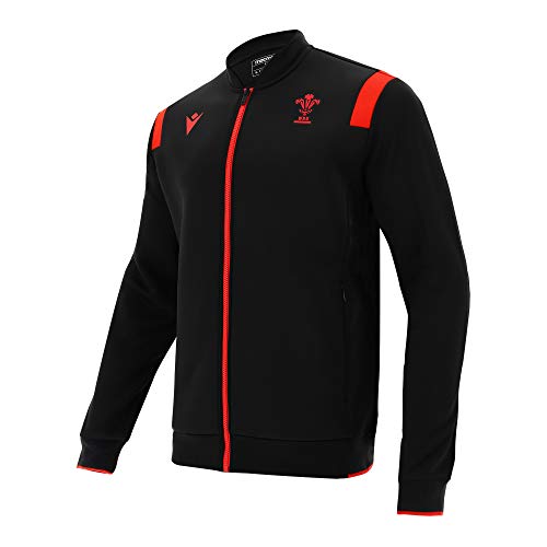 Macron 58125586 Wru M20 WRU M20 Chaqueta Alternate Anthem Blk Sr, Rojo, M Hombre, Hombre, WRU M20 Chaqueta Alternate Anthem Blk Sr, Rojo, 3XL, 58125586, rojo, 3XL