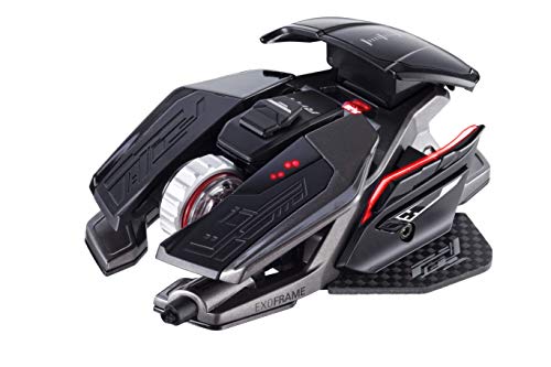 Mad Catz R.A.T. X3 - Ratón (mano derecha, Óptico, USB, 16000 DPI, 16000 pps, Negro)