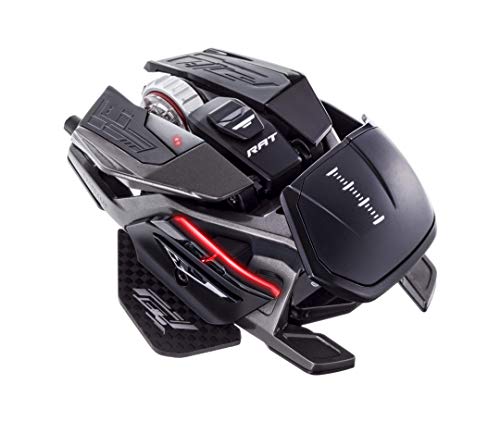 Mad Catz R.A.T. X3 - Ratón (mano derecha, Óptico, USB, 16000 DPI, 16000 pps, Negro)