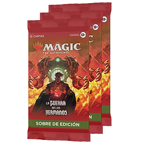 Magic The Gathering 3 Sobres de Edición de La Guerra de los Hermanos, de (Versión en Español), D1477105