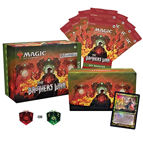 Magic The Gathering Brothers' War Bundle, 8 Set Boosters Accessories, 13+ (Versión en Inglés), D03080000