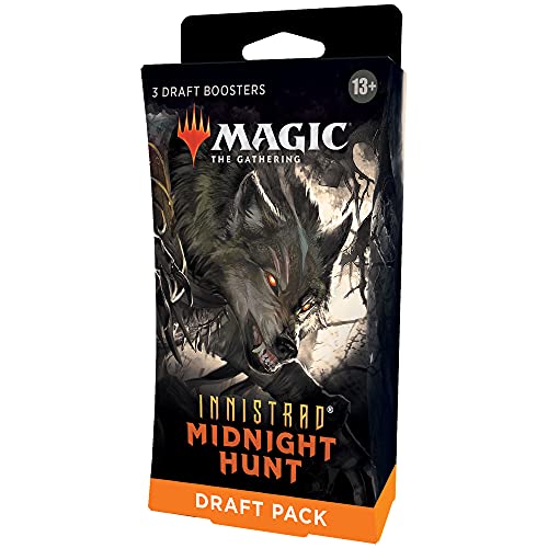 Magic The Gathering Conjunto de 3 Sobres de Draft de Innistrad: Cacería de Medianoche, de (Versión en Inglés) (C97570000)