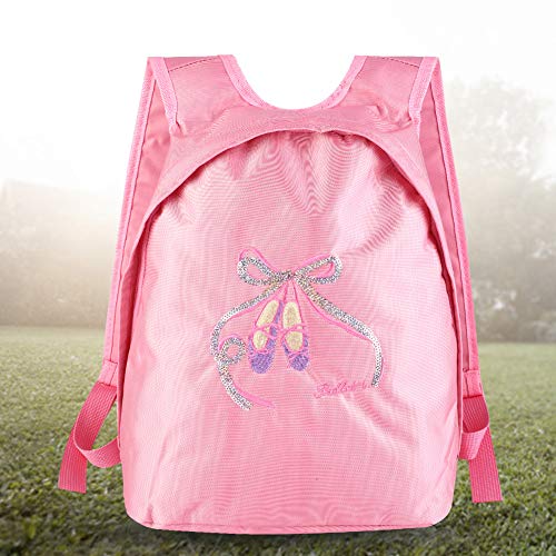 MAGT Mochila de Baile de Ballet, Mochila de Baile de Ballet para niñas Lindas Mochila Deportiva con Hombro para niños para el Curso de Entrenamiento de Baile(Rosado)