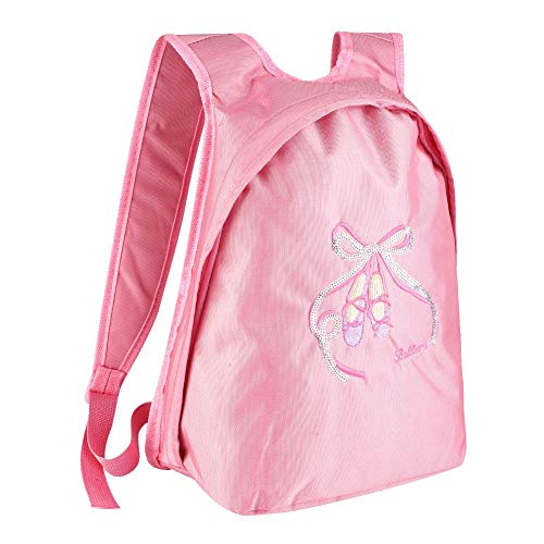 MAGT Mochila de Baile de Ballet, Mochila de Baile de Ballet para niñas Lindas Mochila Deportiva con Hombro para niños para el Curso de Entrenamiento de Baile(Rosado)