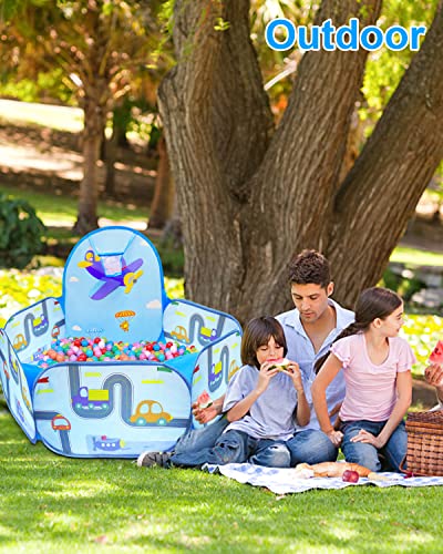 MAIKEHIGH Piscina de Bolas Bebe, Parque Bolas Infantil Plegable para niños con aro de Baloncesto, Juguete para niños, casa de Juegos, Interior, al Aire Libre (Bolas no Incluidas)