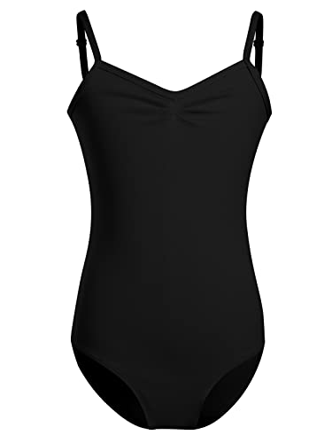 Maillot Ballet Danza Niñas con Correas Ajustables, Leotardos de gimnasia con estilo camisola, Maillot Ballet para para niñas mujeres