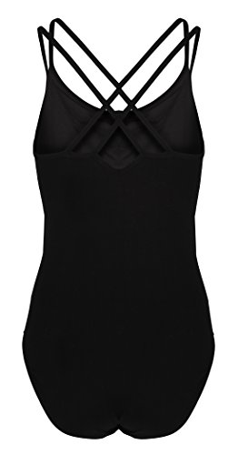 Maillot de baile negro para mujer - Algodón | DL013, Negro, 42