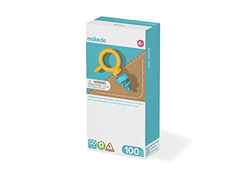 Makedo - Paquetes de expansión, Makedo SCRU 100 Pack, Makedo Scrus, 100 Pack De