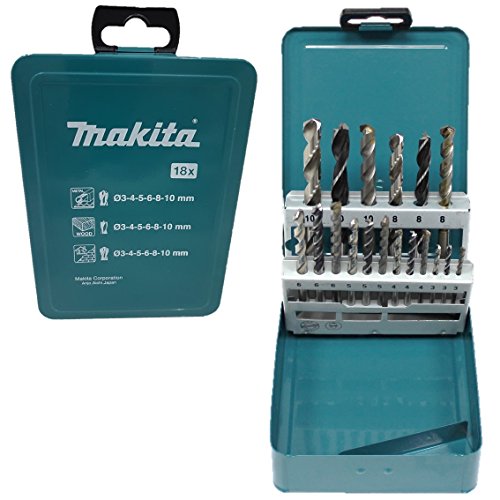 MAKITA D-46202 Set brocas metal, madera y ladrillo.