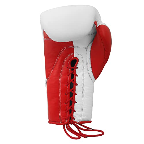 Malino Guantes de Boxeo de Cuero con Cordones 12 onzas Guantes de Lucha Profesional