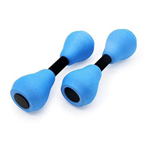 Mancuernas de Espuma para Aquagym, Juego de 2 Mancuernas Acuáticas, Mancuernas de Agua Flotantes, Mancuernas de Espuma EVA para Ejercicios en Piscina, Culturismo, Fitness, Bajar de Peso