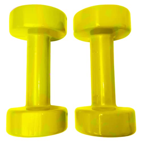 Mancuernas de Vinilo. Set 2 ud. - 0,5 Kg, Set 2 ud. Pesas de Vinilo para Gimnasio en Casa, Entrenamiento Cross Training, Fitness, Halterofilia, Base Estable para Colocar en Suelo