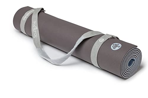 Manduka 242073Q00 Journey ON Commuter - Correa para esterilla de yoga, gris jaspeado y felicidad