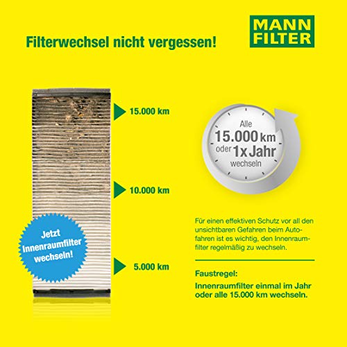 MANN-FILTER CU 2345 Filtro de habitáculo – para automóviles