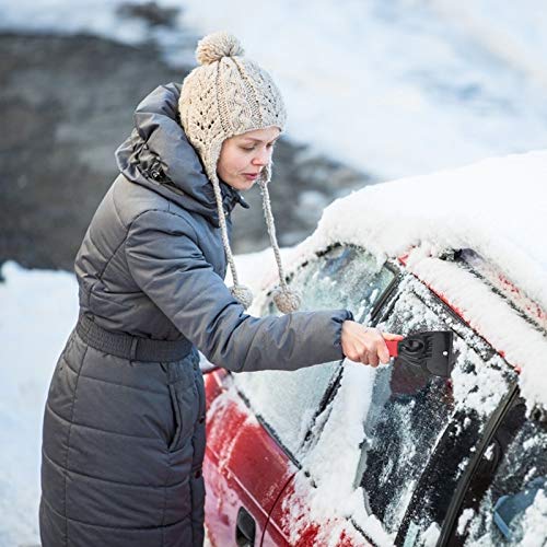 MaoXinTek Rascadores de Hielo, Parabrisas de Coche Pala de Nieve Portátil Herramienta de Eliminación Escarcha del Parabrisas Y Ventanillas para Coche Camionetas, 2 Pack