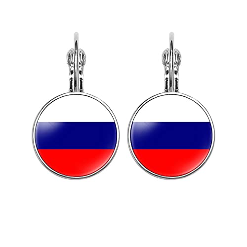 Mapa De Rusia Pendientes De Gancho Para La Oreja - Moda Hip Hop Rusia Pendientes Colgantes Bandera Nacional Pendientes Colgantes Étnicos Rusia Recuerdo Patriota Regalo De Joyería,Color De La Foto,C