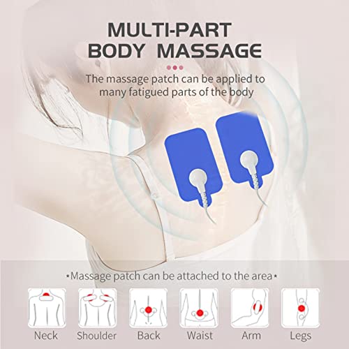 Máquina Relajante Muscular, Unidad TENS EMS de Doble Canal Estimulador Muscular para Aliviar el Dolor, Relajante Muscular de 35 Modos, Masajeador Muscular de Pulso Recargable, para Alivio Muscular