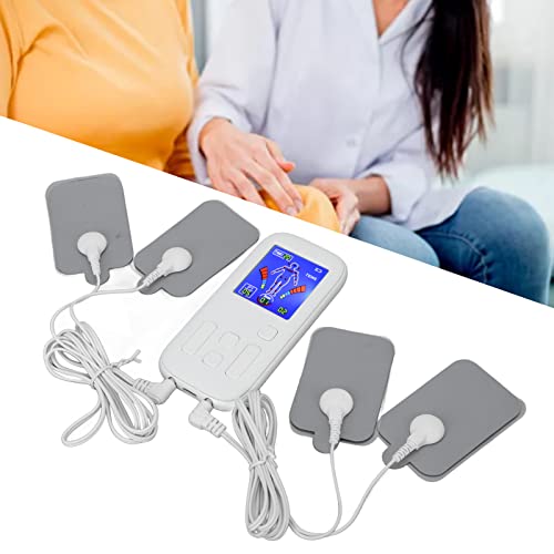 Máquina Relajante Muscular, Unidad TENS EMS de Doble Canal Estimulador Muscular para Aliviar el Dolor, Relajante Muscular de 35 Modos, Masajeador Muscular de Pulso Recargable, para Alivio Muscular