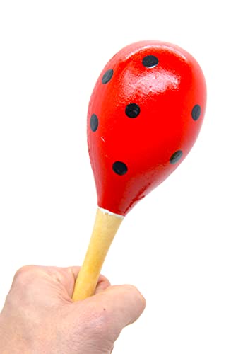 Maracas y castañuelas adultos hecho de madera. conjunto musical completo de España, Color de Lunares, Colores Tradicionales españoles, Agitadores de Rumba Traqueteo Percusión de Mano