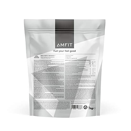 Marca Amazon - Amfit Nutrition Proteína de Suero Lácteo, Sabor Cheesecake de Limón, 33 porciones, 1 kg (Paquete de 1)