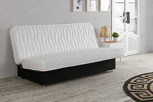 marckonfort Colchón Clic clac 130x190 para Sofa Cama, 13 cm de Altura, Tela Strech con Ribete de Seguridad