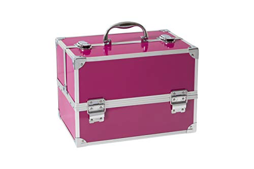 Markwins Maletín de Maquillaje Professional Color Pink Train Case - The Color Workshop - Un Kit de Maquillaje Profesional Completo en un Gran Maletín Plateado y Elegante para Llevar Siempre Contigo