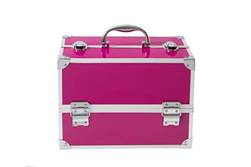 Markwins Maletín de Maquillaje Professional Color Pink Train Case - The Color Workshop - Un Kit de Maquillaje Profesional Completo en un Gran Maletín Plateado y Elegante para Llevar Siempre Contigo