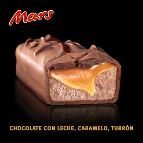 Mars Chocolatina de deliciosa crema de turrón y caramelo recubiertos del más fino Chocolate con Leche (Pack de 5 x 45g)