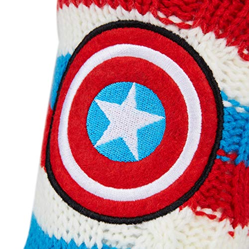 Marvel Calcetines Hombre de Superhéroes, Calcetines de Andar por Casa Antideslizantes (Multicolor)