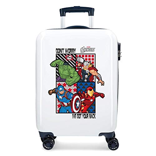 Marvel Los Vengadores All Avengers Maleta de cabina Multicolor 34x55x20 cms Rígida ABS Cierre combinación 32L 2,6Kgs 4 Ruedas dobles Equipaje de Mano