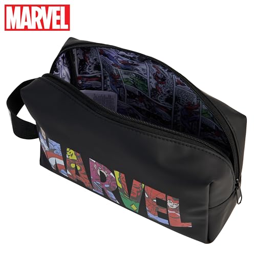 Marvel Neceser Hombre - Bolsa de Aseo de Viaje, Bolsa Colgante para Vacaciones y Gimnasio - Regalos Hombres, Navidad