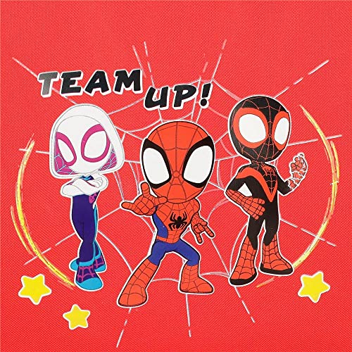 Marvel Spidey and Friends Bolsa de Viaje Rojo 40x28x22 cms Poliéster 24,64L