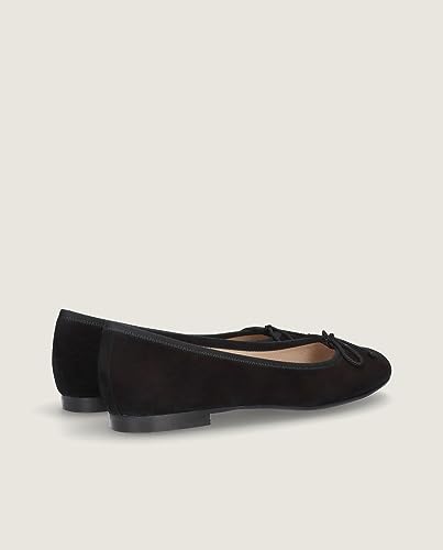 MASCARÓ Audrey Bailarinas de Mujer Elegantes - Calzado de diseñador (Negro - EU38)