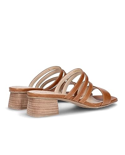 MASCARÓ - Cannes Sandalias de lujo - Calzado de verano de diseño (Marrón - 40)