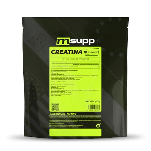 MASMUSCULO - MM Fit Line - Creatina Creapure - Bolsa de 1 Kg - Recuperador Muscular - Aumenta Masa Muscular - Mejora Rendimiento Físico - Reduce la Fatiga - Sabor Neutro