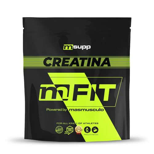 MASMUSCULO - MM Fit Line - Creatina Creapure - Bolsa de 1 Kg - Recuperador Muscular - Aumenta Masa Muscular - Mejora Rendimiento Físico - Reduce la Fatiga - Sabor Neutro