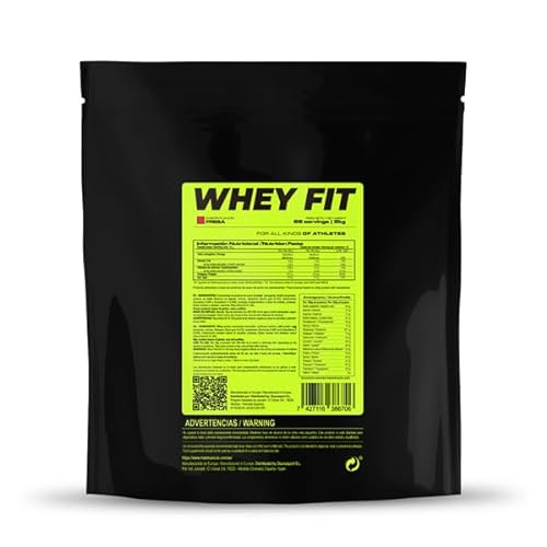 MASMUSCULO - MM Fit Line - Whey FIT - Proteína Whey - Proteína Suero de Leche - 2 kg - Bolsa para 2 Meses - Regeneración Muscular - Mejora el Rendimiento - Fresa