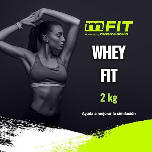 MASMUSCULO - MM Fit Line - Whey FIT - Proteína Whey - Proteína Suero de Leche - 2 kg - Bolsa para 2 Meses - Regeneración Muscular - Mejora el Rendimiento - Fresa