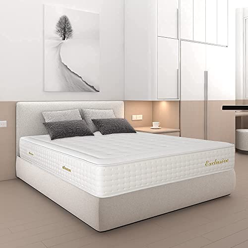 Matnature | Exclusive | Colchón 1200 Muelles Ensacados | Altura 32 cm | Viscosoft Indeformable y Reversible | Firmeza y Adaptabilidad Premium | Tejido Antideslizante (80 x 190 cm)