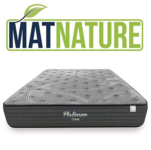 Matnature | Platinum | Colchón Gran Confort Pro Múltiple Descanso | Muelles Ensacados y Viscoelástica | Altura 30 cm | Transpirable, Antideslizante y Antiácaros (80 x 190 cm)