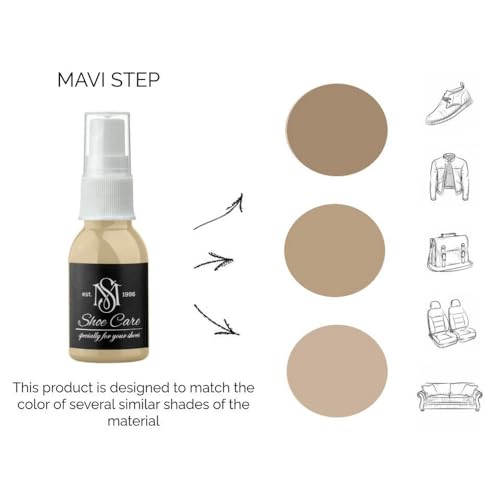 MAVI STEP Spray Renovador para Nobuk y Gamuza - 176 Arena Desgastada, 25 ml / 0.85 oz