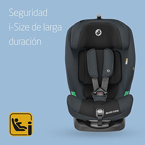 Maxi-Cosi Titan i-Size, Silla Coche Multiedad, 15 Meses-12 Años, 76-150 cm, ISOFIX, Protección Frente a Impactos Laterales G-CELL, 5 Posiciones, Reposacabezas Ajustable, Basic Grey