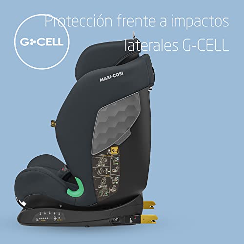 Maxi-Cosi Titan i-Size, Silla Coche Multiedad, 15 Meses-12 Años, 76-150 cm, ISOFIX, Protección Frente a Impactos Laterales G-CELL, 5 Posiciones, Reposacabezas Ajustable, Basic Grey