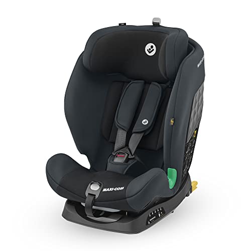 Maxi-Cosi Titan i-Size, Silla Coche Multiedad, 15 Meses-12 Años, 76-150 cm, ISOFIX, Protección Frente a Impactos Laterales G-CELL, 5 Posiciones, Reposacabezas Ajustable, Basic Grey