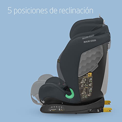 Maxi-Cosi Titan i-Size, Silla Coche Multiedad, 15 Meses-12 Años, 76-150 cm, ISOFIX, Protección Frente a Impactos Laterales G-CELL, 5 Posiciones, Reposacabezas Ajustable, Basic Grey