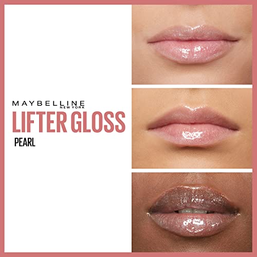 Maybelline New York Brillo de Labios Lifter Gloss, Hidratación Intensa, Labios Rellenos, con Ácido Hialurónico, Tono 01 Pearl