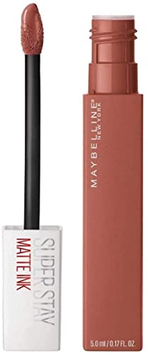 Maybelline New York, SuperStay Matte Ink, Pintalabios Mate de Larga Duración, Tono 70 - Amazonian, Marrón Claro Nude