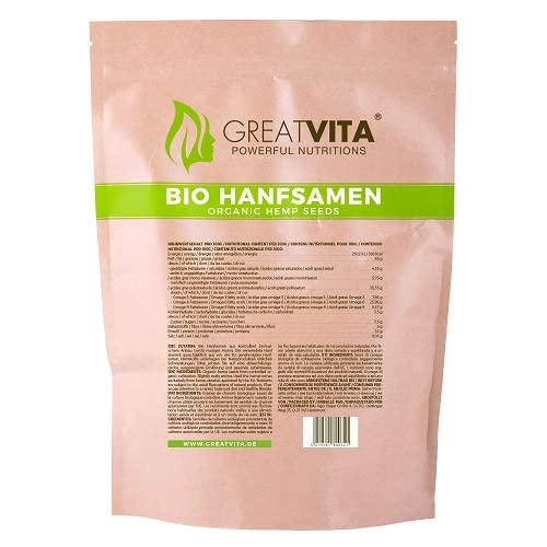 meavita bio cáñamo Semillas geschält, 1000 g