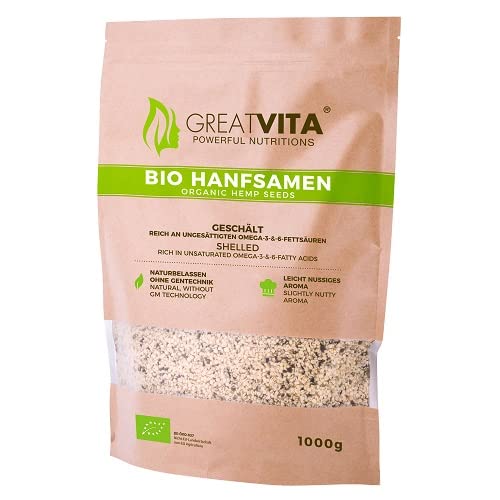 meavita bio cáñamo Semillas geschält, 1000 g